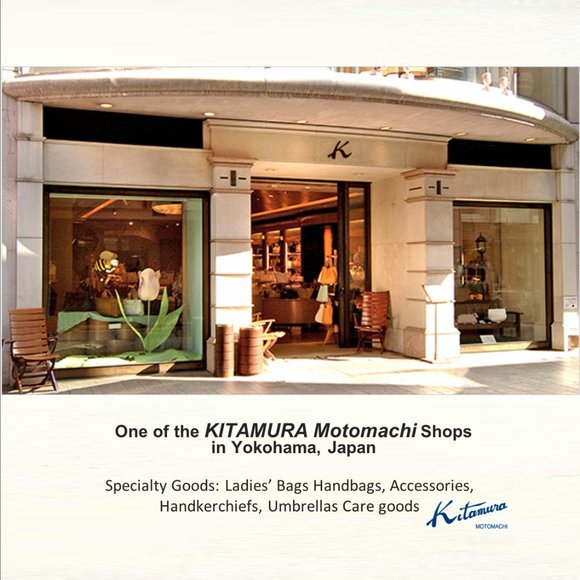 KITAMURA Japan Mini Wallet Bag GenuineLeather Pearlized Ivory Blue Gold Kisslock - Picture 10 of 11